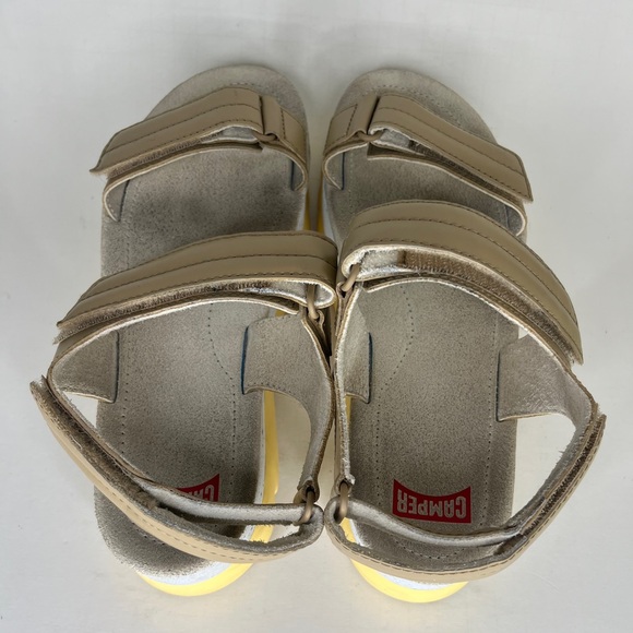 camper sandals women size 41 US 10 Beige Synthetic Ankle Strap Platform - Picture 12 of 16